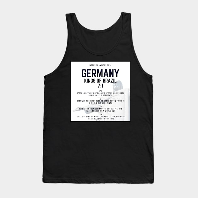 Germany 2014 - Kings of Brazil 7:1 - World Cup Champions 2014 Tank Top by Dreist Shirts